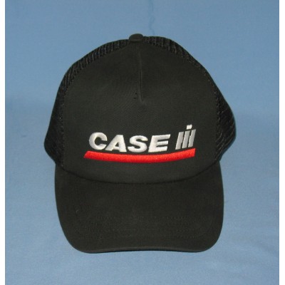 Case IH (International Harvester) Black Mesh Snap Back Farmer Hat Trucker Cap  eb-37697047